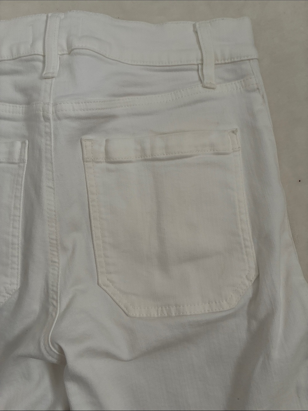 FRAME Le Slim Palozzo White jeans - Picture 4 of 5